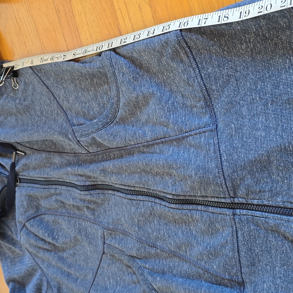 Athleta CYA Heathered Blue Hoodie Sweatshirt- M - Picture 7 of 12